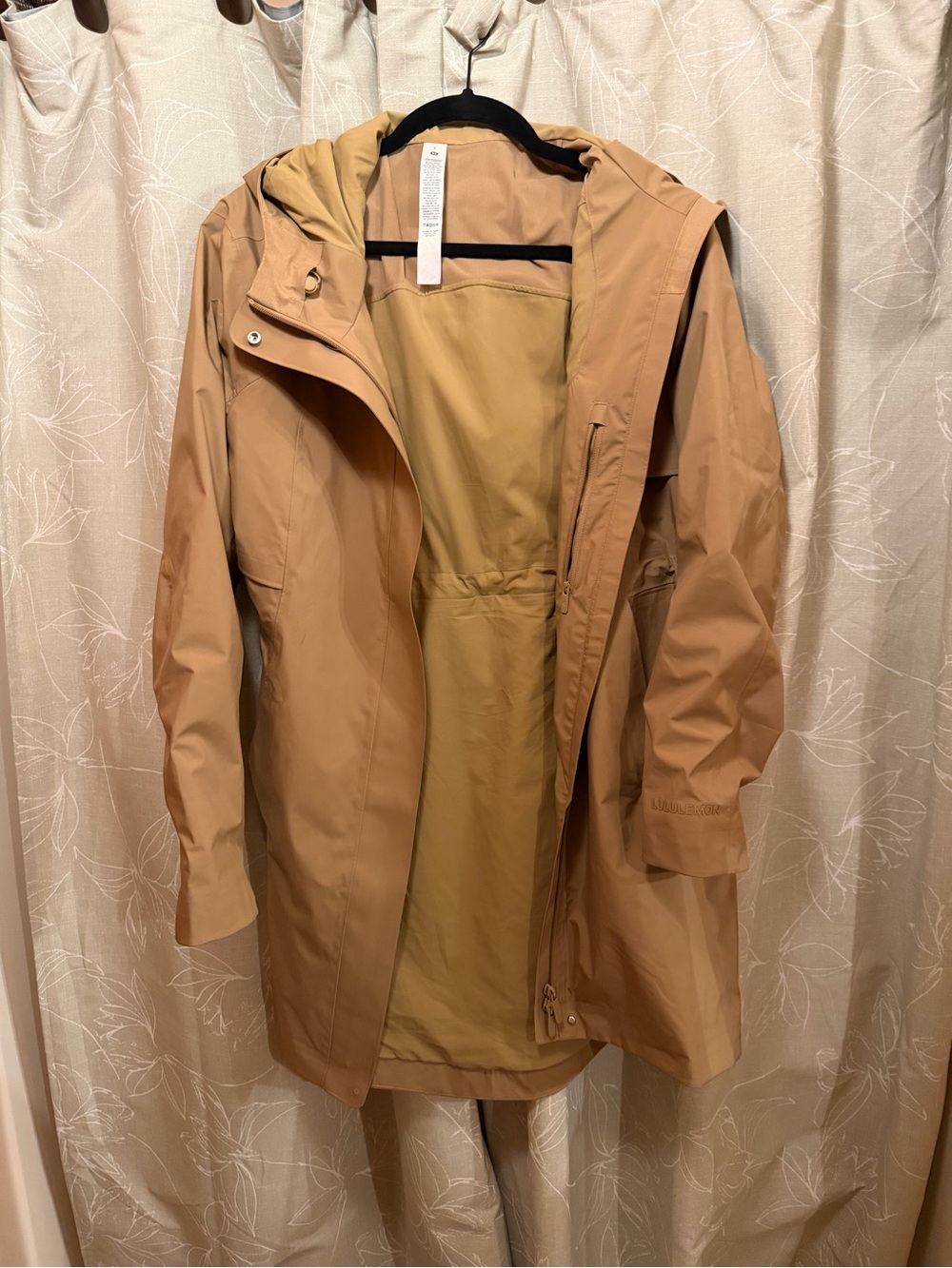 lululemon athletica Light Camel Hooded rain coat